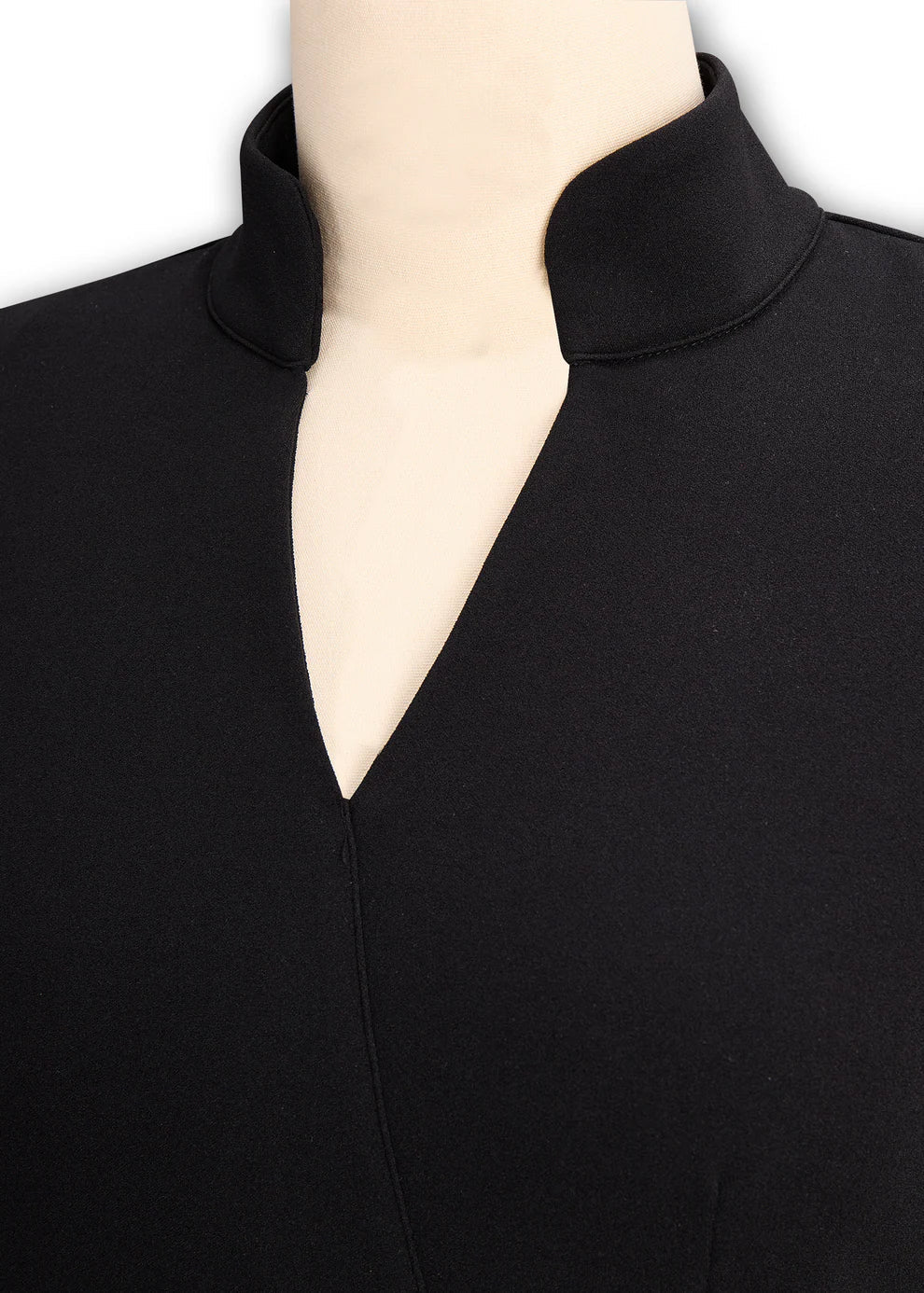 Naomi | Vestido negro refinado con cinturón