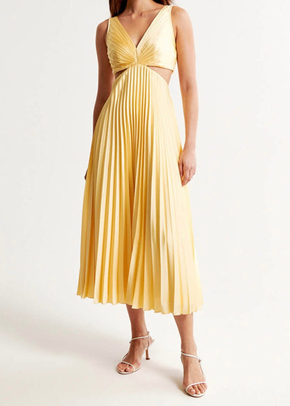 Laia | Vestido Largo Plisado